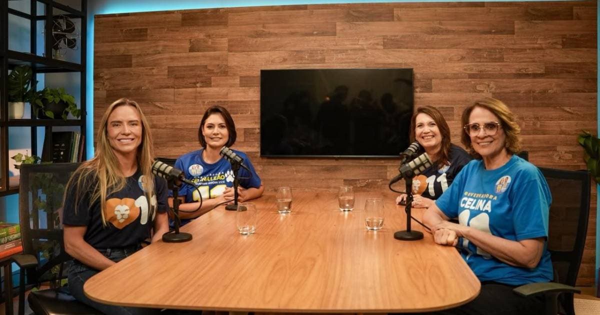 Celina Leão grava vídeo com Damares, Michelle e Bia Kicis